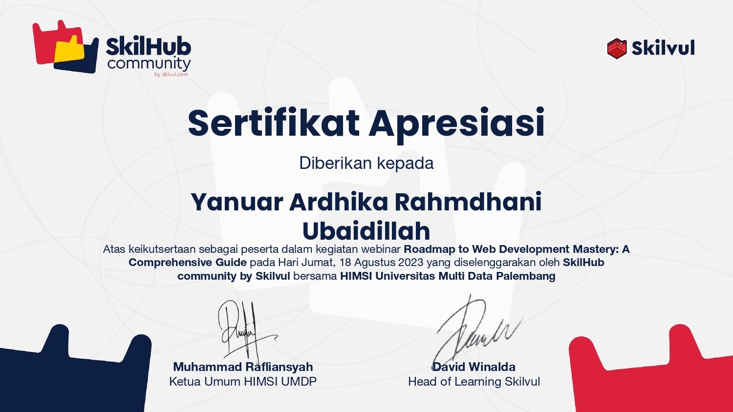 Webinar "Roadmap to Web Development Mastery: A Comprehensive Guide" 2023