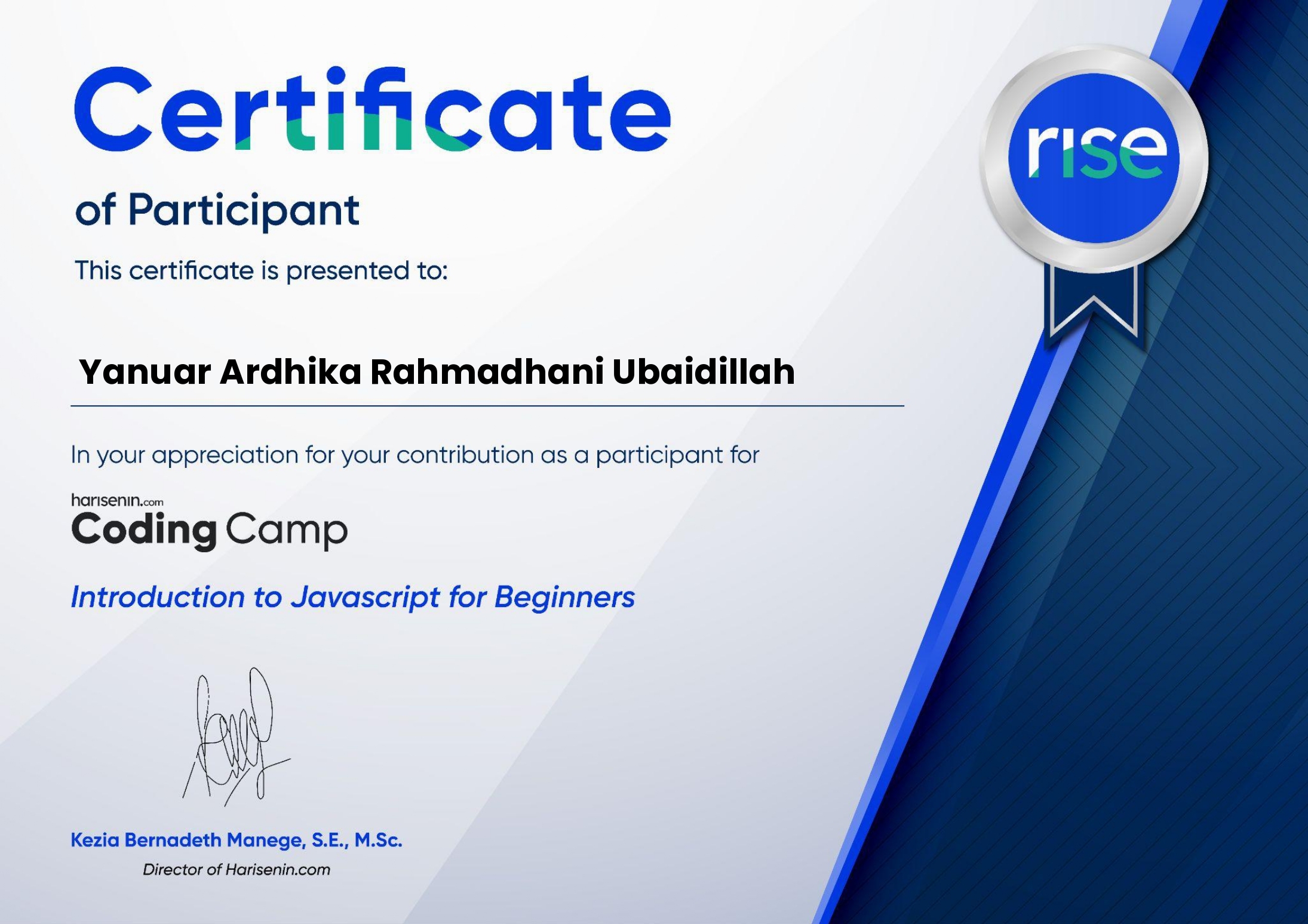 Introduction to JavaScript for Beginners - CodeCamp Harisenin 2023