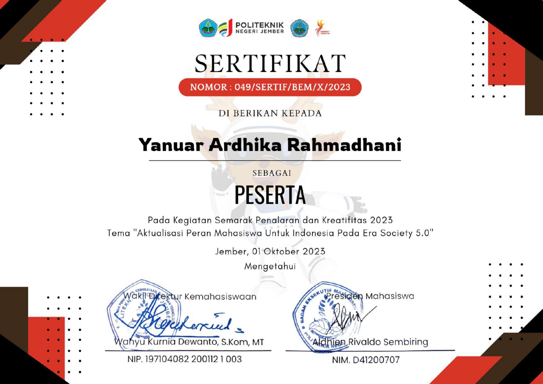 SELARAS - Semarak Penalaran dan Kreativitas 2023
