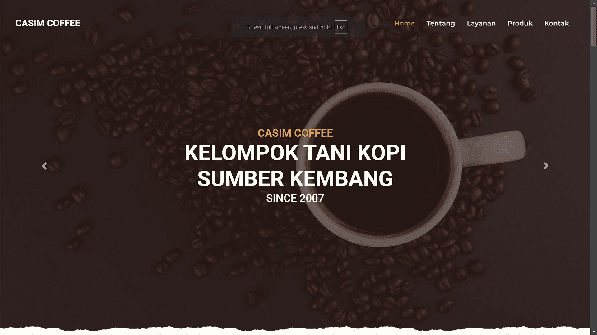 Website - Kelompok Tani Kopi Sumber Kembang