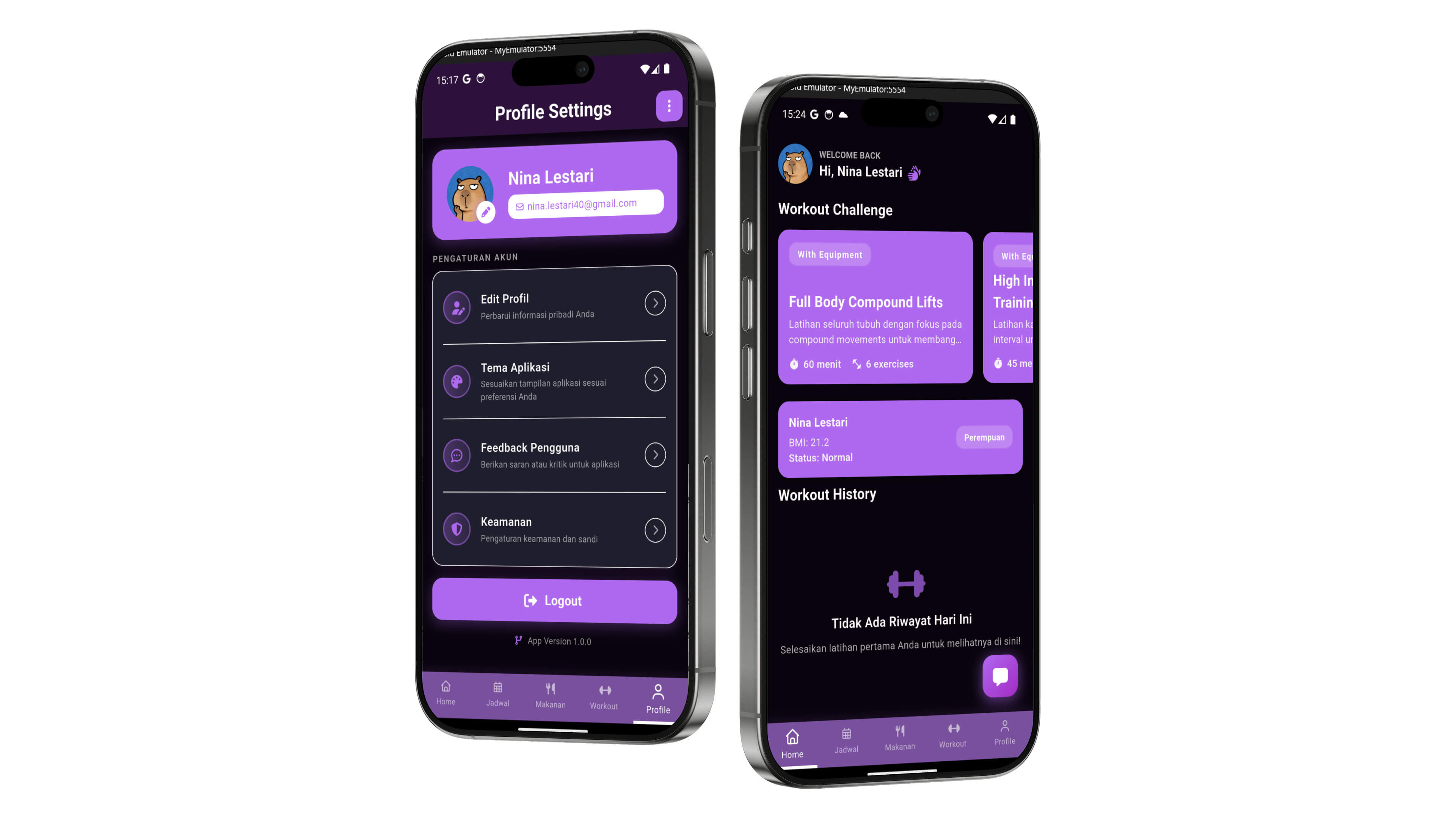 Aplikasi Mobile GYM GenZ Fitness Center