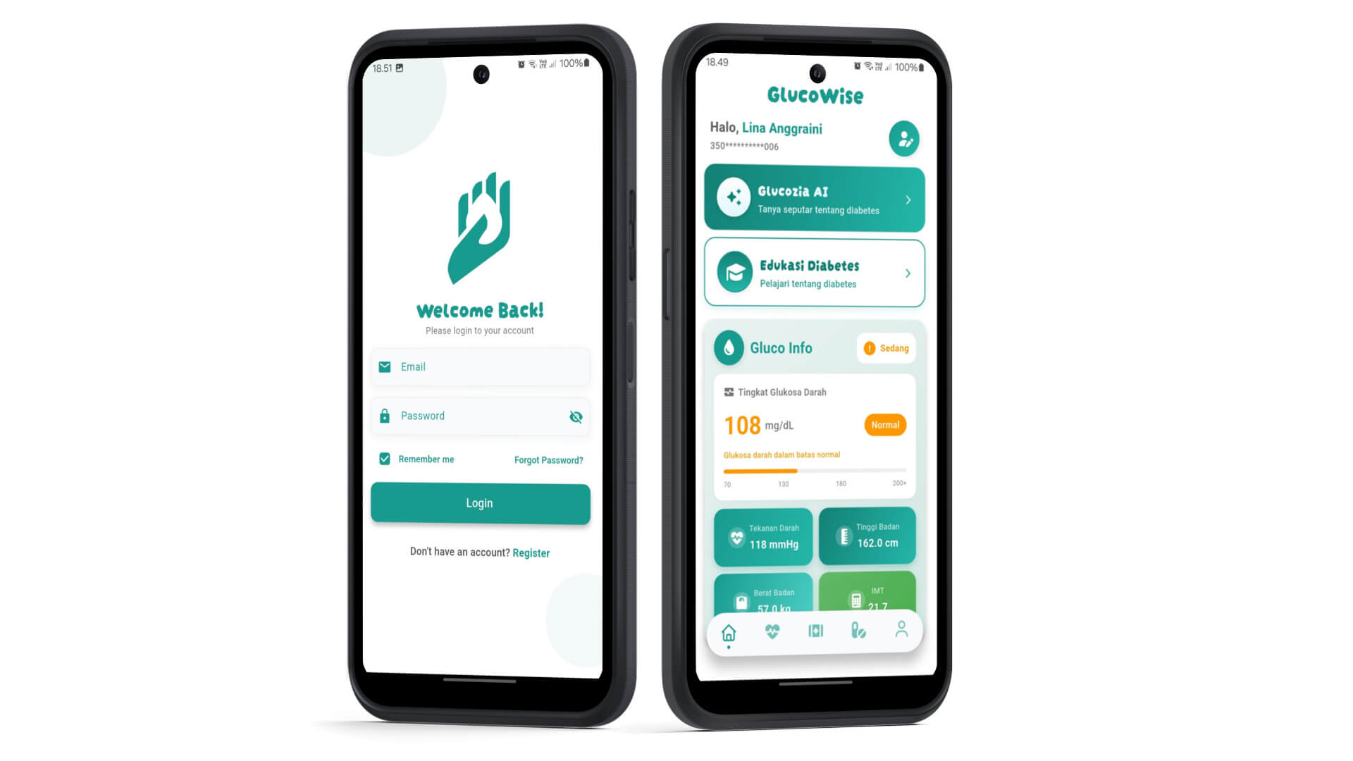 Aplikasi Mobile GlucoWise - Akses Umum